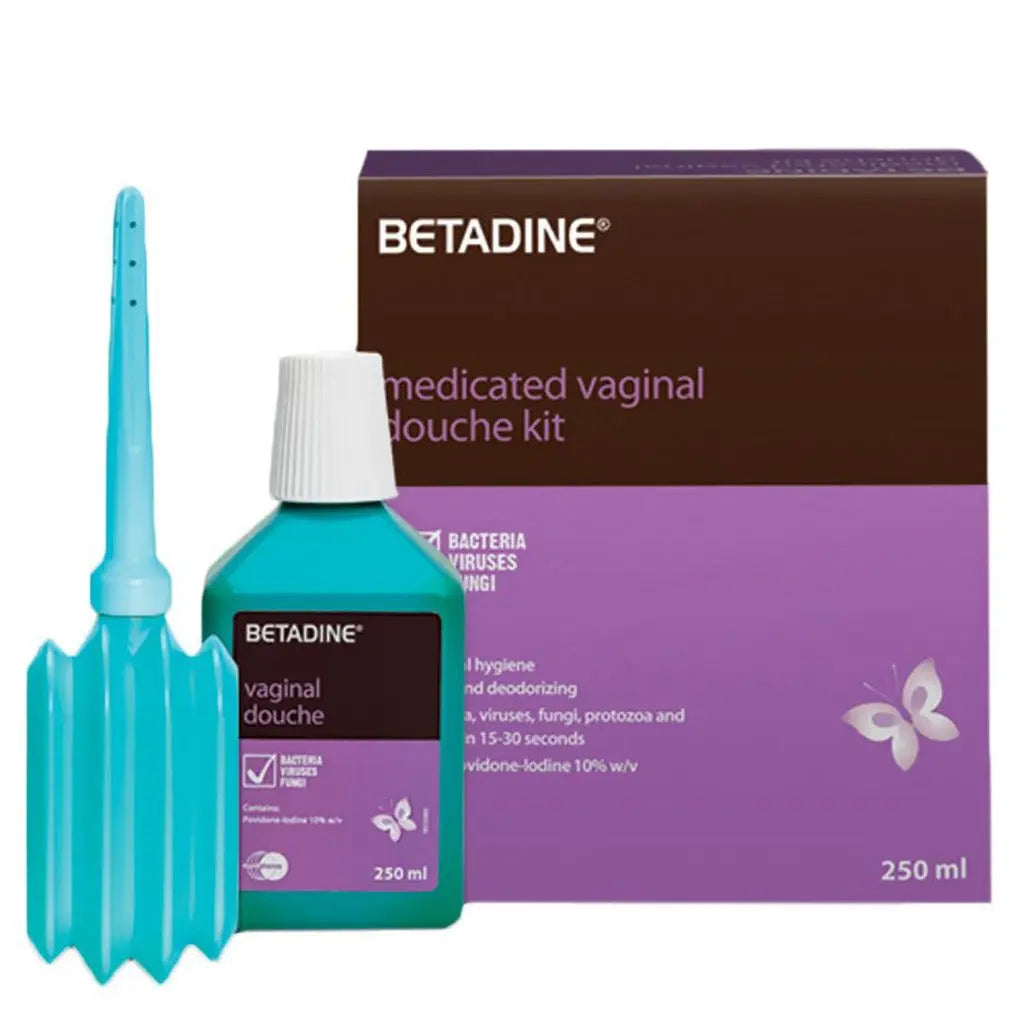 Betadine Medicated Vaginal Douche Kit – 250ml | Antiseptic Feminine Hygiene